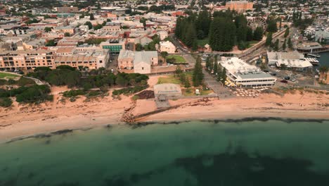 drone-shot-of-Fremantle-city-in-Perth-suburbs-during-summer-in-Western-Australia