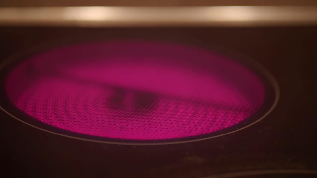 뜨거운 전기 스토브 버너