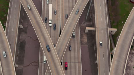 Establishing-aerial-shot-of-I-10-Freeway-and-Beltway-8-freeway-in-Houston