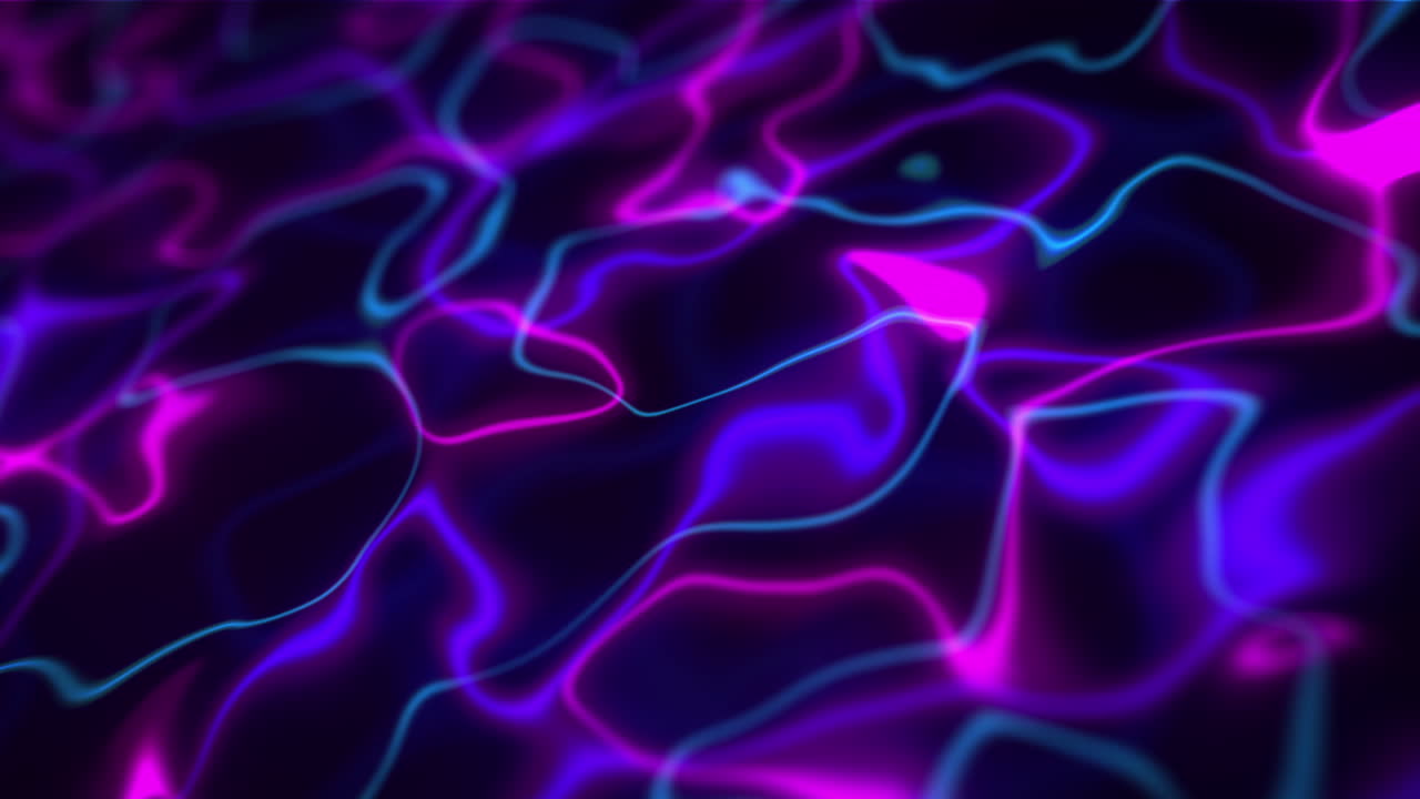 Abstract Neon Lines Animation Loop, Repeatable Blue, Pink, and Purple Background