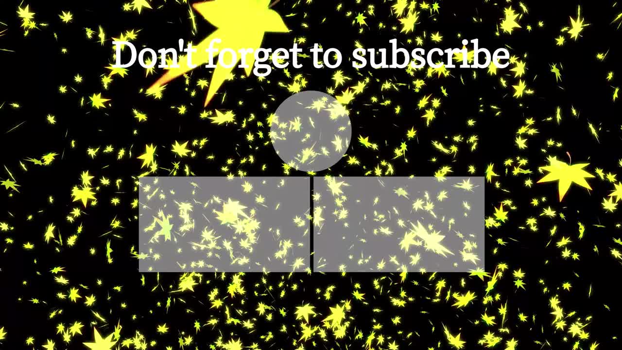 가을 잎 입자 유튜브 엔드 카드 엔딩 스크린 모션 그래픽