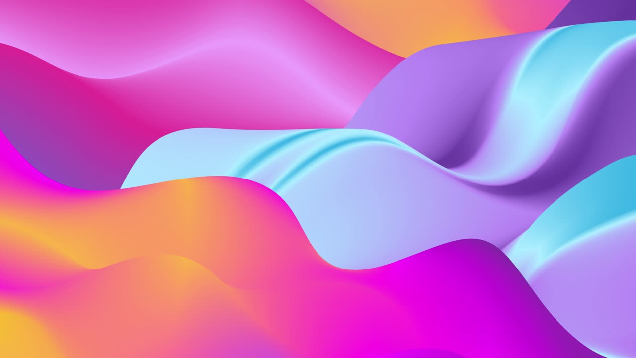 gradiente abstracto fondo de animación en bucle sin costuras. ondas fluidas que fluyen. gradiente de brillo. protector de pantalla. colores brillantes imágenes de stock animadas. papel tapiz en vivo, líquido hermoso patrón