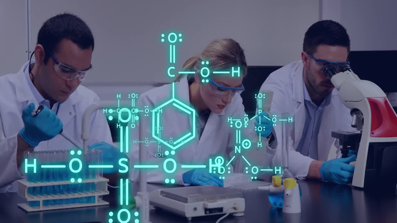 animación del procesamiento de datos sobre diversos estudiantes en el laboratorio.