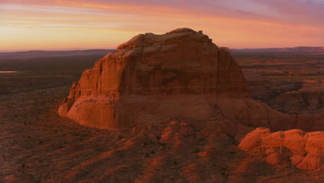 desert rock formation at sunrise