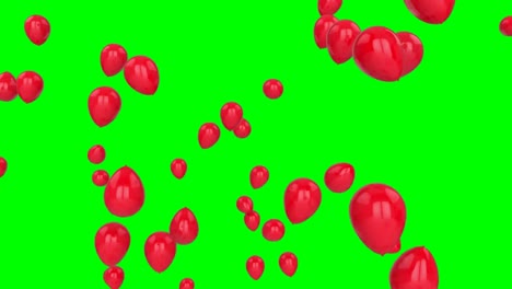 Balloons-on-green-screen