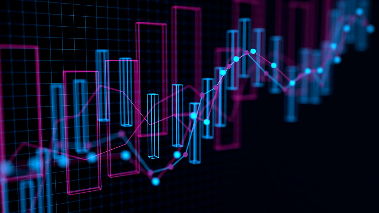 4K Financial Data Concept.