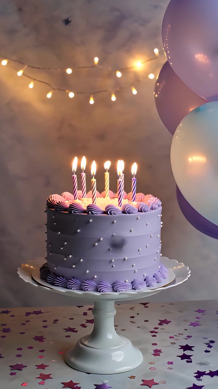 Fondo de cumpleaños con globos 4K