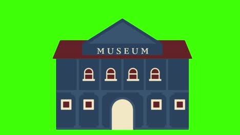 green screen , buildings , museum