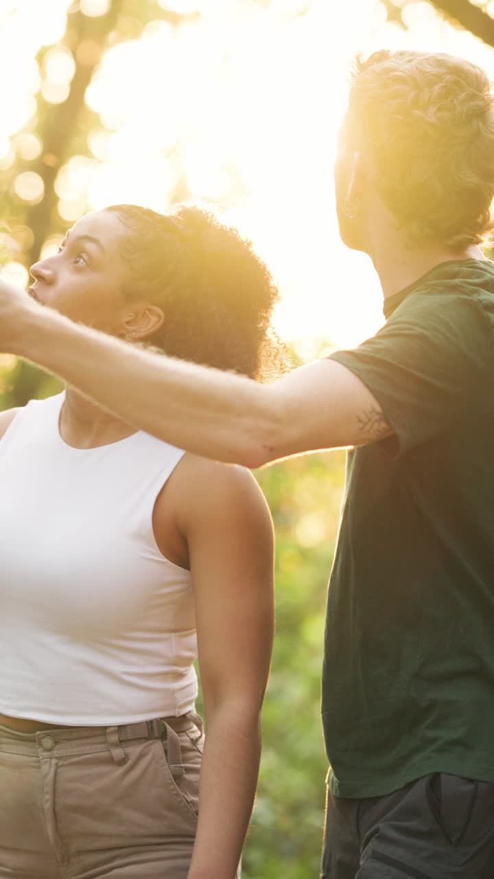 People Vlogging in the Forest