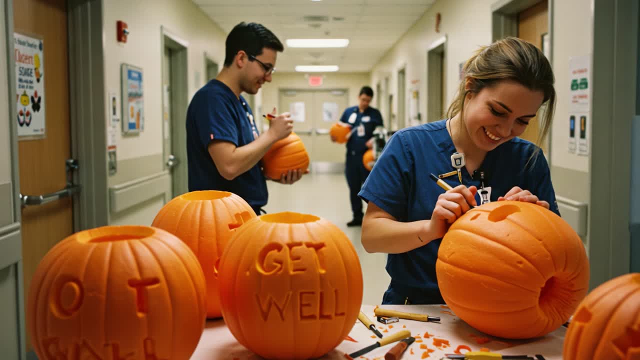 Creative Pumpkin Carving in a Hospital Setting: Engaging Healthcare Workers in Fun Activities to Brighten Patient Spirits and Promote Community Well-being