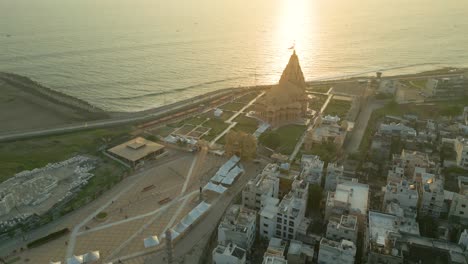 12 jyotirlingas in india, temples of lord shiva, indian temple architecture, somnath temple aerial view