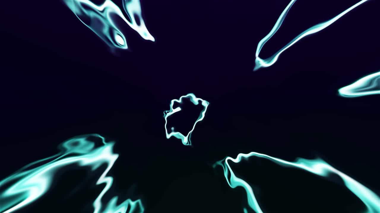 추상적인 파란색과 초록색 빛 패턴