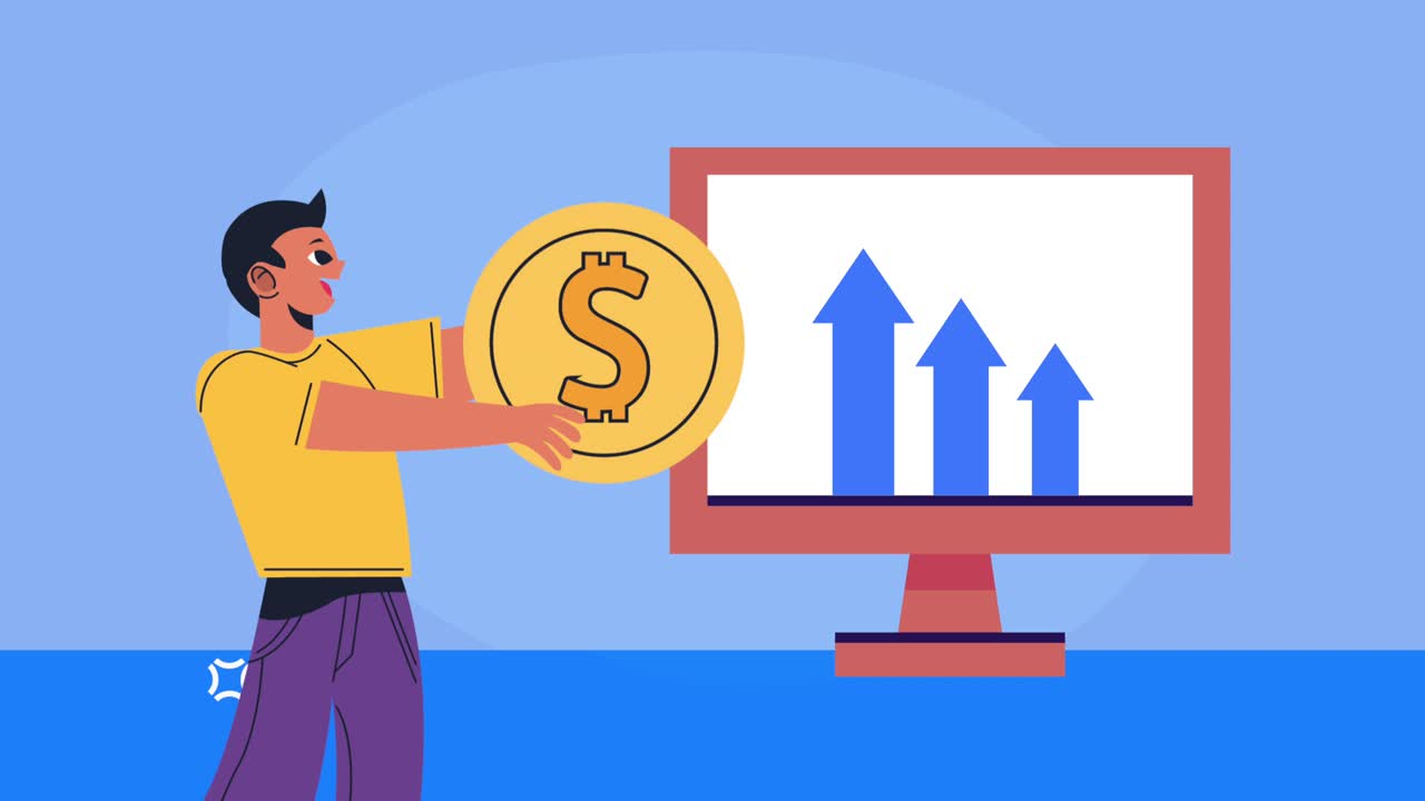 joven trabajando en animación de personajes