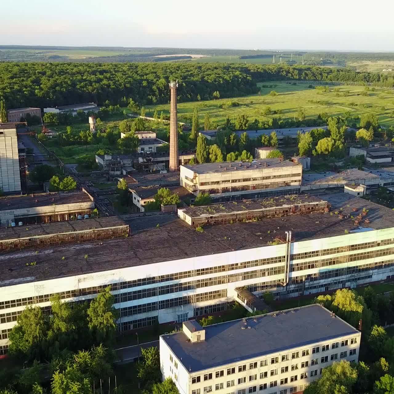 viejos edificios de fábricas abandonados