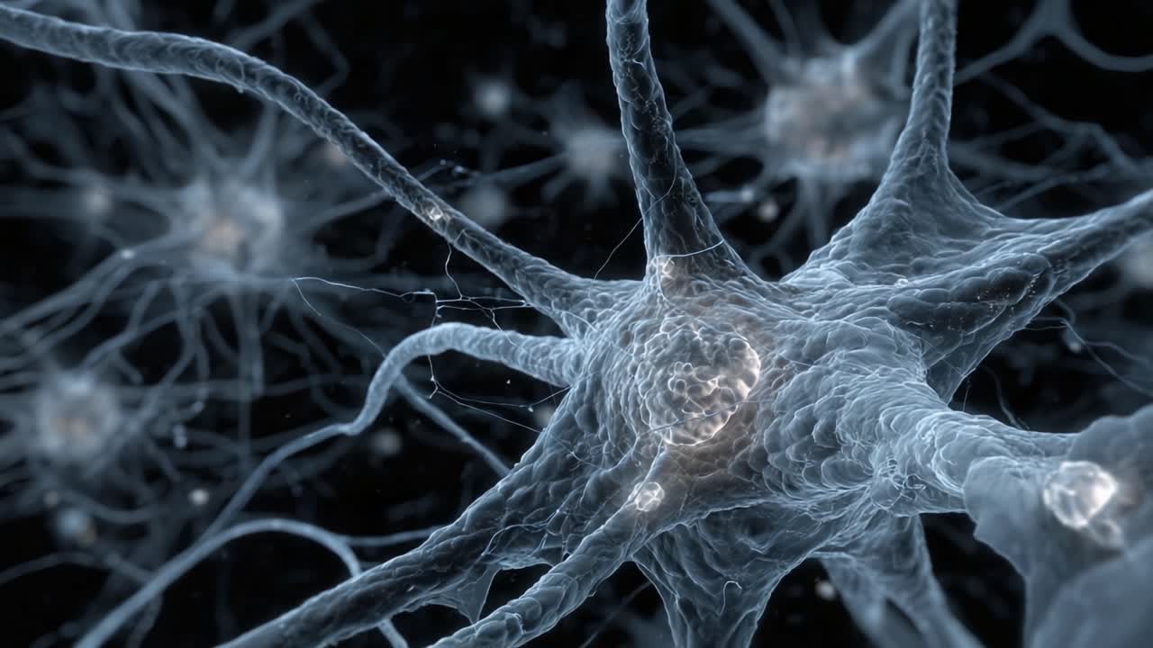 Exploring the Intricate World of Neurons: A Detailed Visualization of Neural Connections and Their Role in Brain Function and Communication