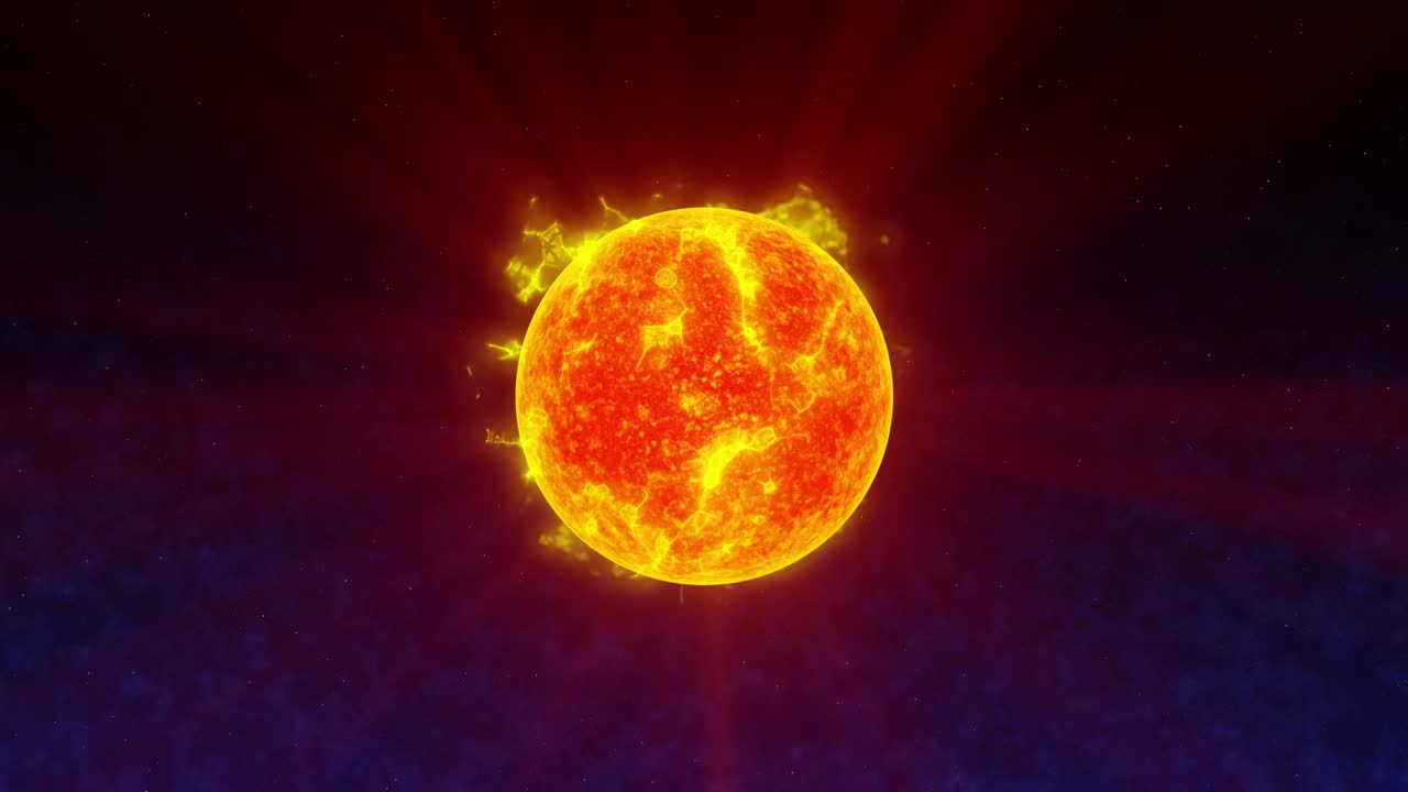 поверхность солнца 4к