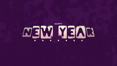Feliz-Año-Nuevo-En-Textura-Hipster-Púrpura