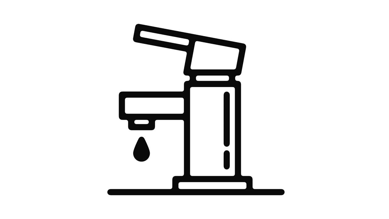 gráfico de movimiento de la línea de agua del grifo