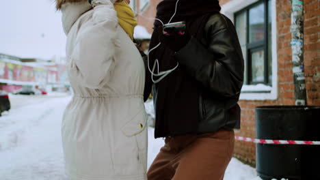 lesbian couple spending time together