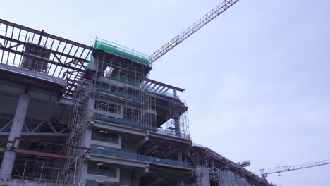 Punggol-Regional-Sports-Centre-under-construction,-Singapore