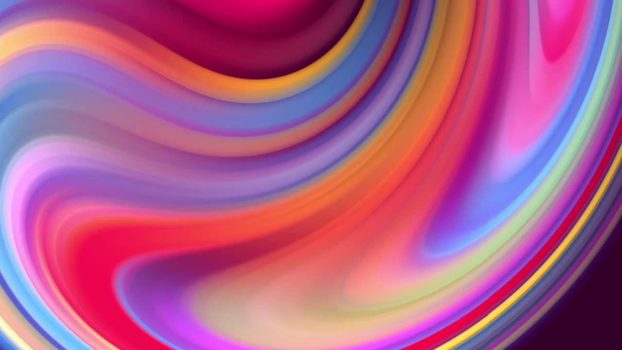 무지개 색의 그라디엔트는 순환적으로 루프로 이동합니다. 휴일 프레젠테이션 또는 모션 디자인 스타일의 트렌디한 물건을 위해 원활한 루프 애니메이션과 함께 4k 아름다운 추상적인 배경입니다.