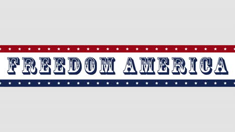 Animated-closeup-text-Freedom-America-on-holiday-background-5