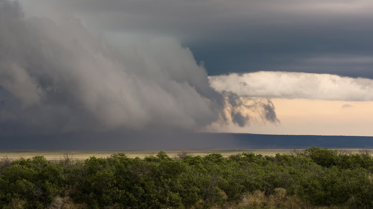 Rolling Storm Clouds Sliding Panning Shot