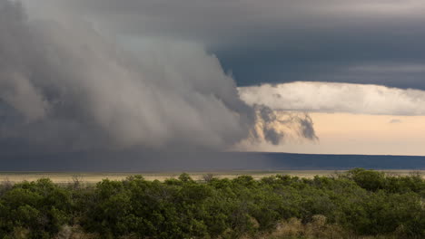 rolling storm clouds sliding panning shot