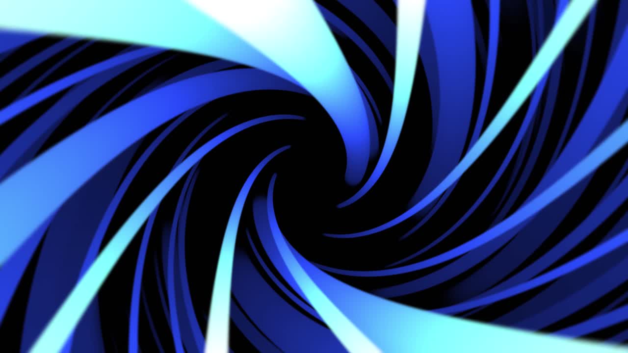 Abstract Blue and White Spiral Design