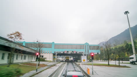 austrian mountain highway pov traffic