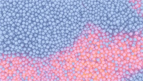 un flujo de partículas. animación 3d.