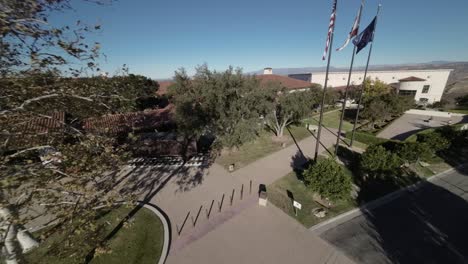 aerial views of the point vicente lighthouse in rancho palos verdes, california