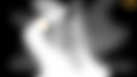 blurred animation with smoke and fire particles