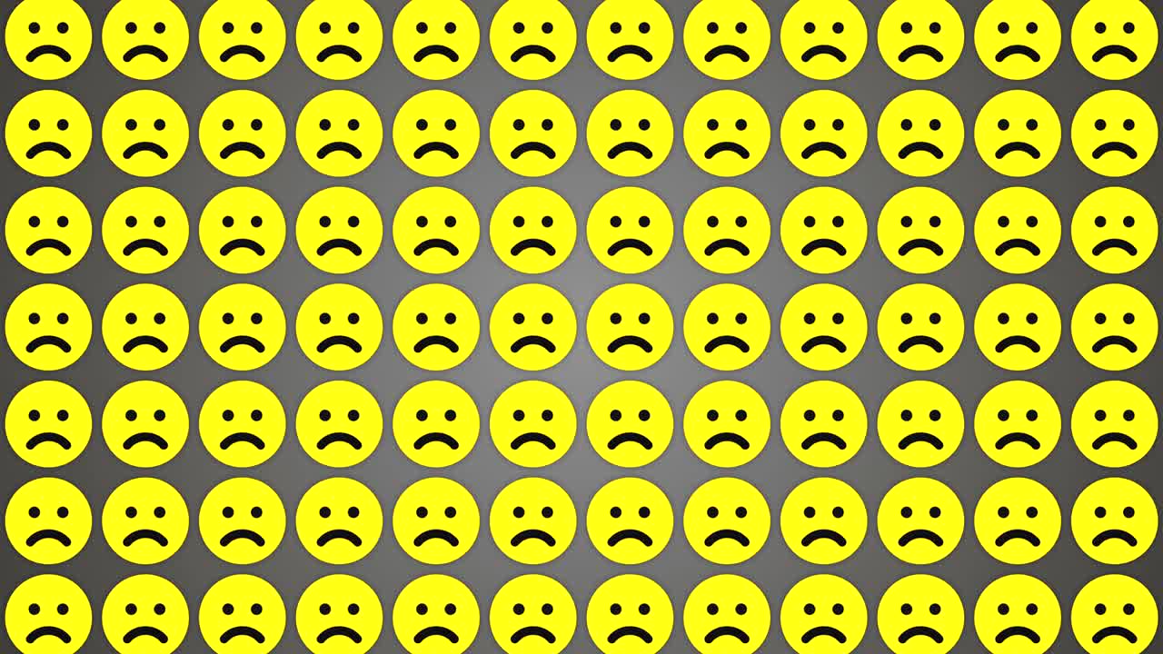 슬픈 미소 감정 회색 배경 교통 수직