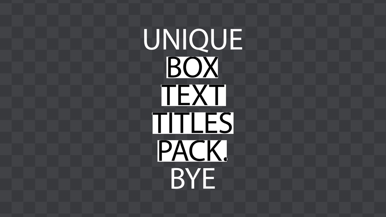 Dynamic Typography Text Titles 09
Adobe After Effects 2023
Resolution 3840×2160