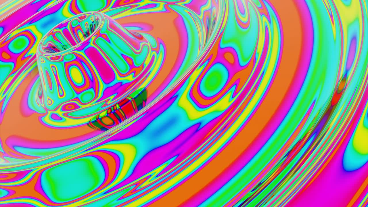 추상적인 사이키델릭 패턴