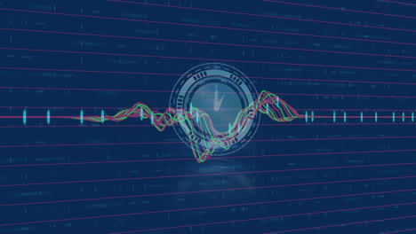 Animation-of-data-processing-over-clock