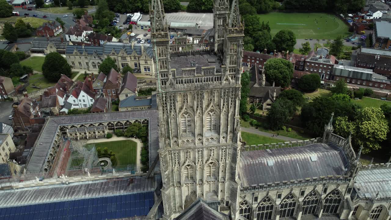 Aerial View of a Cathedral