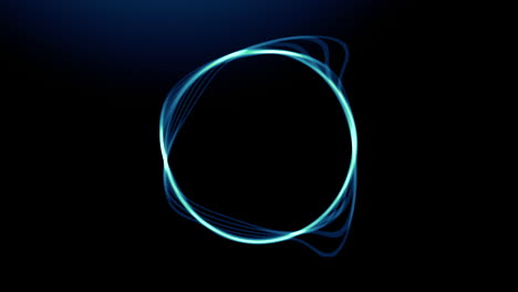 light painting abstract circles