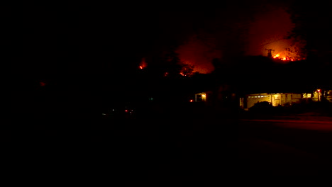 Residents-Water-Down-Their-Homes-And-Yards-As-The-Thomas-Fire-Approaches-In-The-Hills-Of-Ventura-And-Santa-Barbara