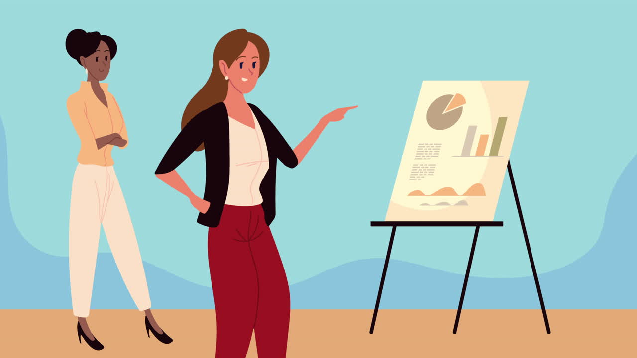 mujeres elegantes con formación en estadística