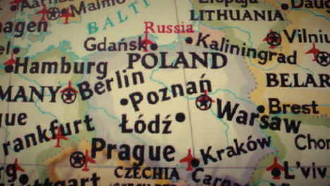 detailed map of central and eastern europe