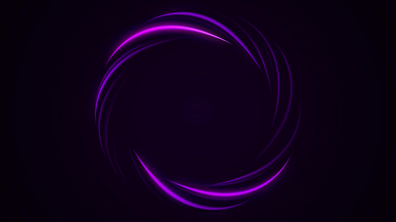 rotación abstracta alas de ángel fondo de anillo. fondo de bucle sin costura abstracto violeta luminoso giratorio círculo brillante