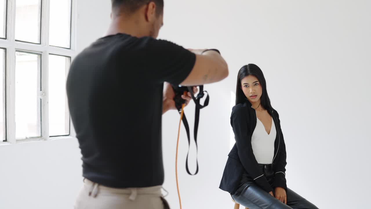 Ritratto di moda con fotografo
