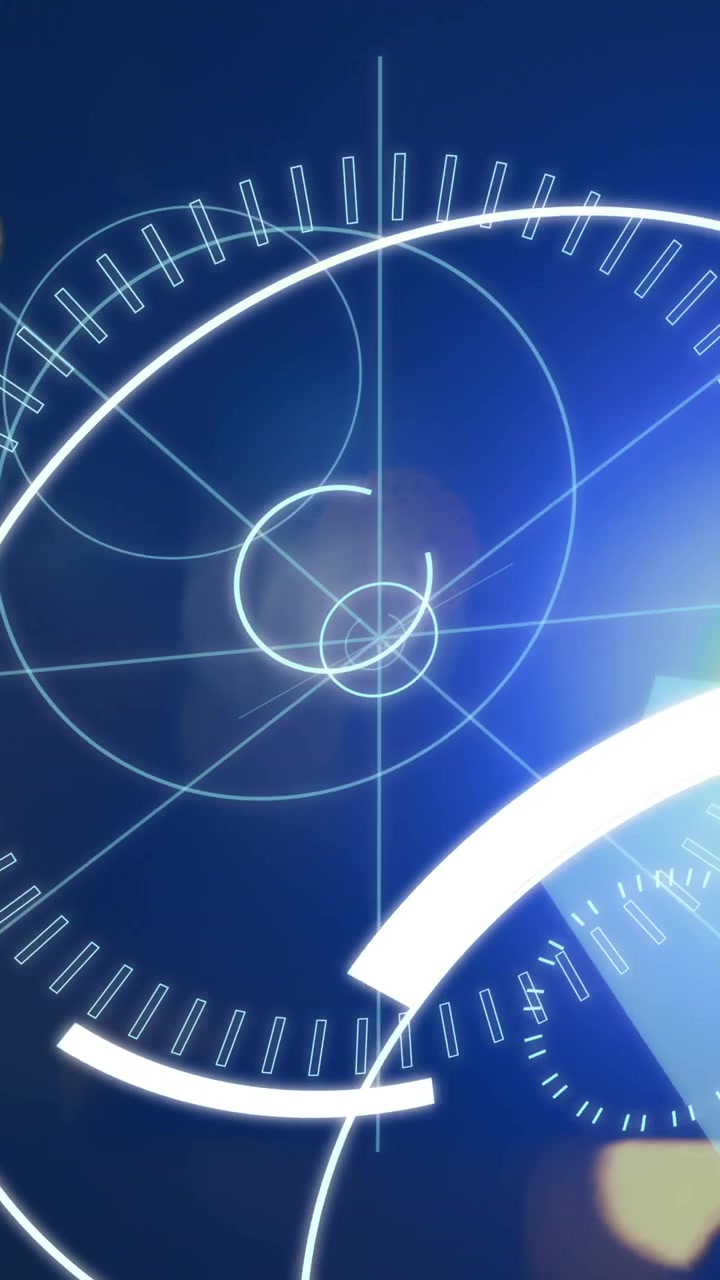Hacker and 5G written in the middle of a futuristic circles 4k
