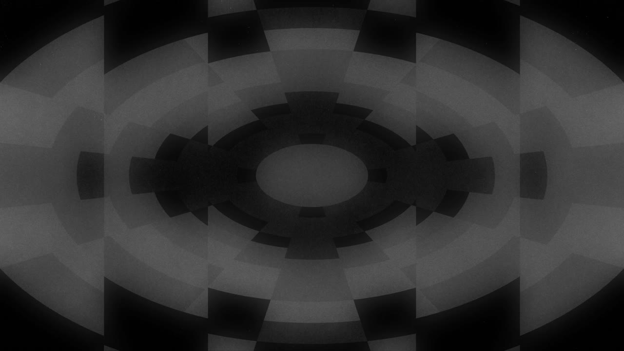 Seamless Loop of Abstract Grayscale Geometric Pattern Morphing