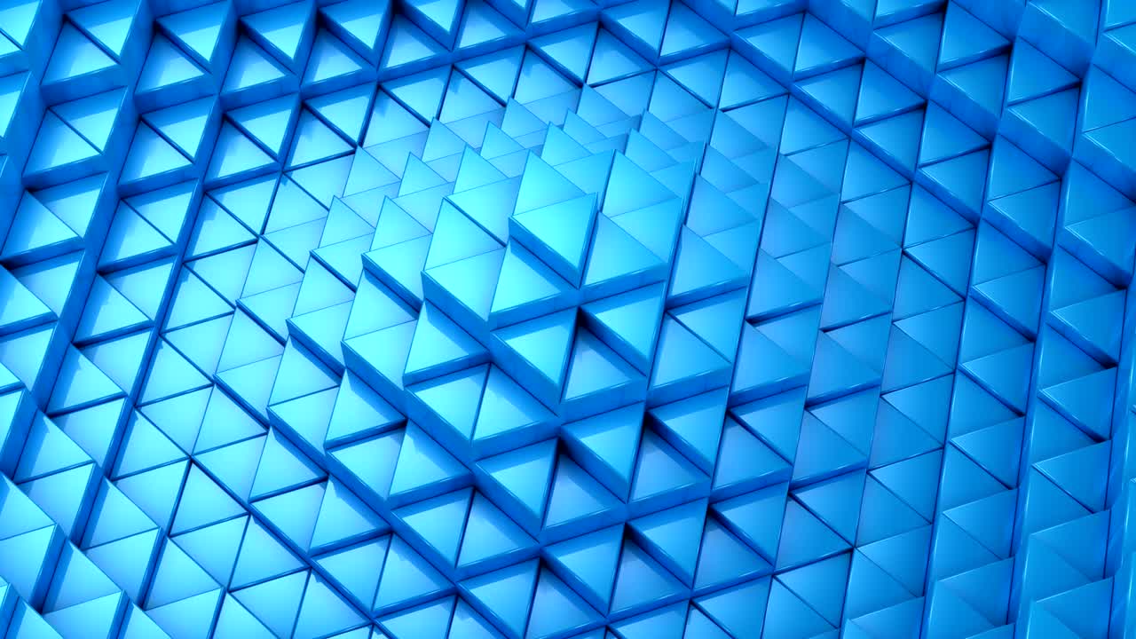 los triángulos formaron una onda