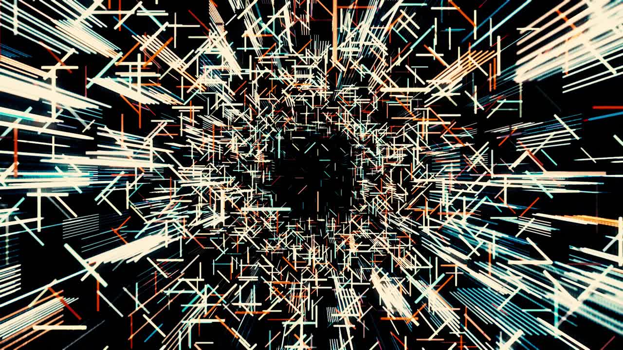 túnel abstracto de líneas