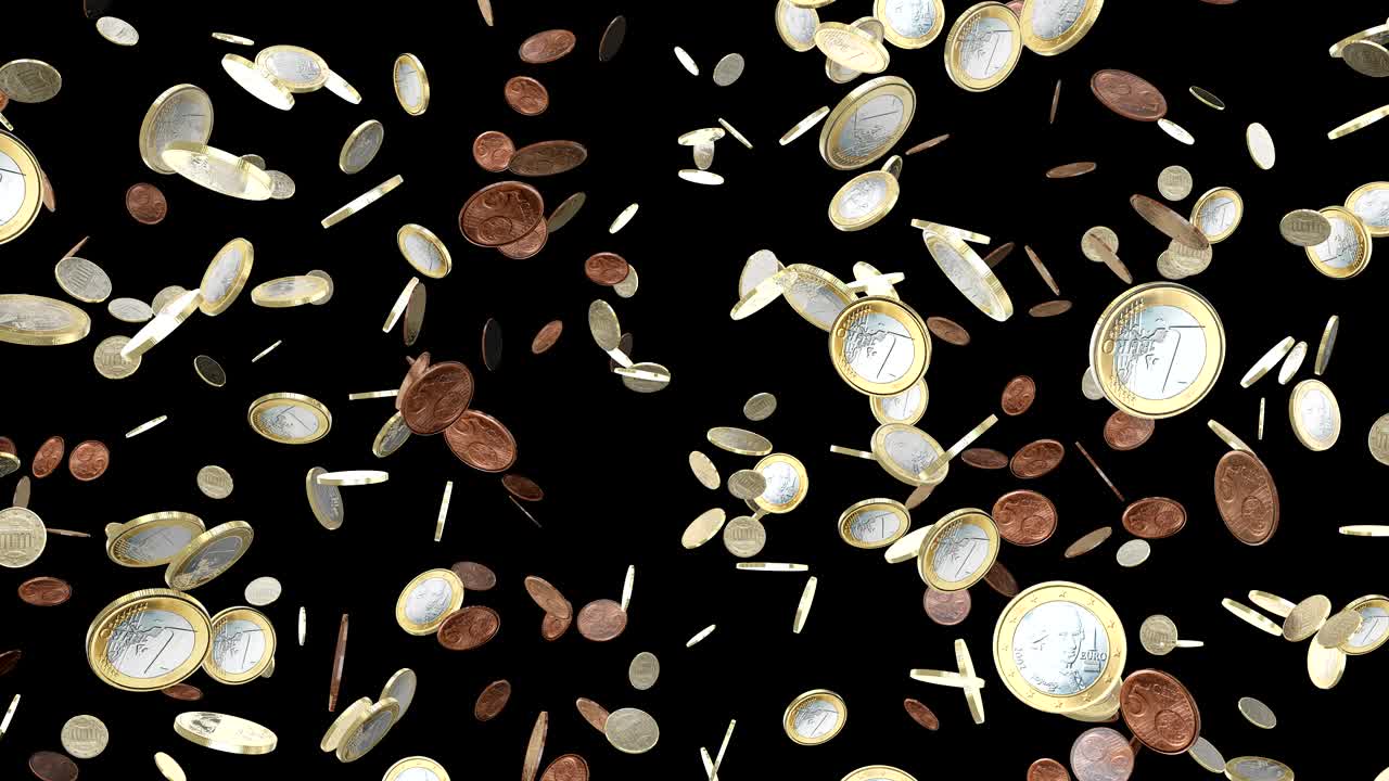 caída de las monedas. crisis económica y financiera. concepto de capital financiero. bucle