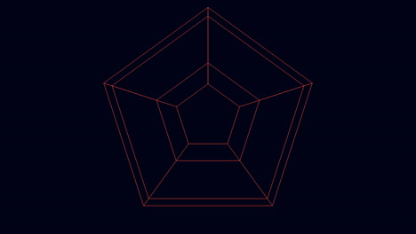 Intriguing black and orange geometric design